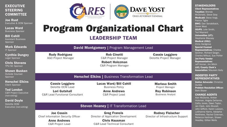 CARES Program Organizational Chart