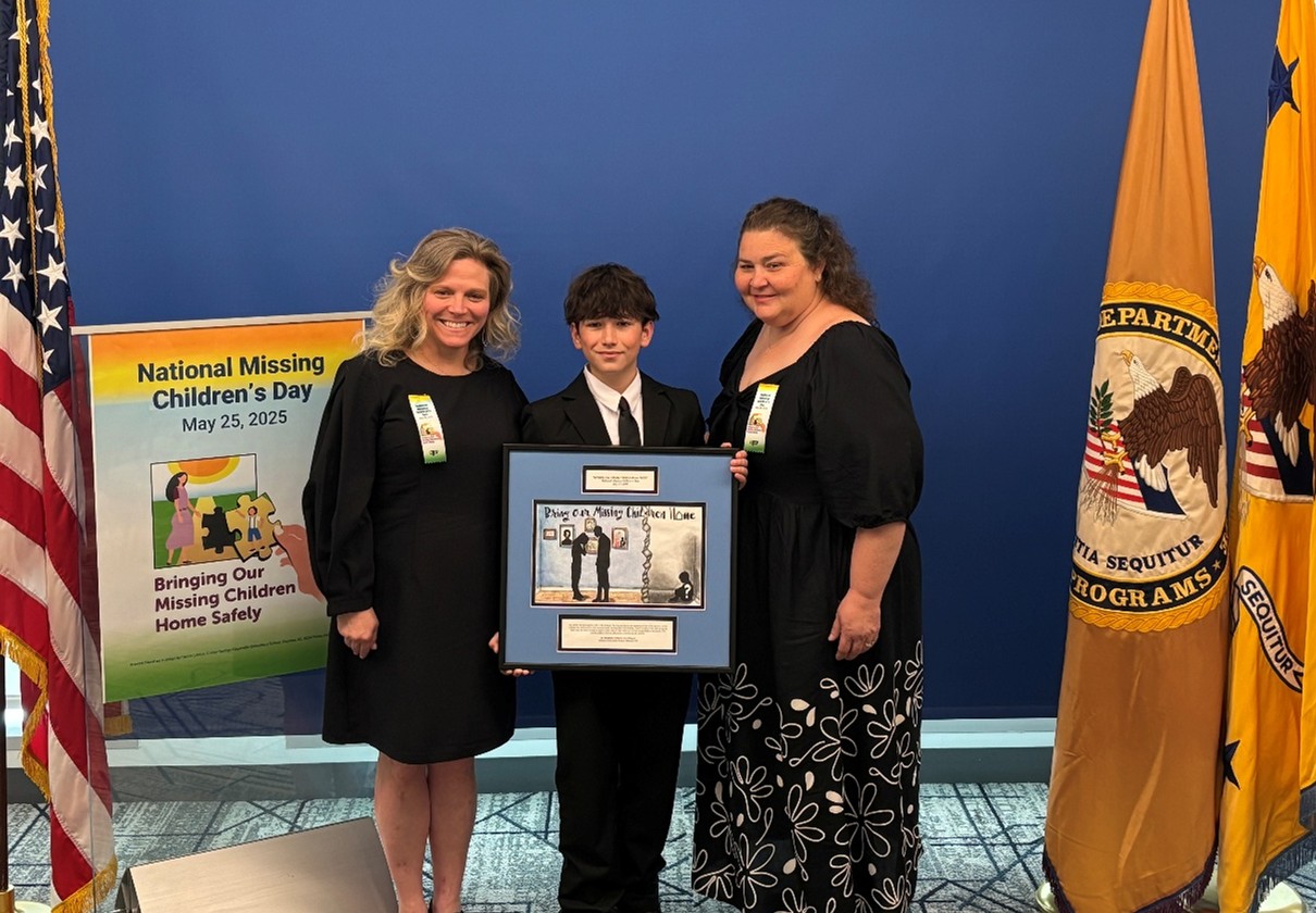 Jax S., winner of the 2025 National Missing Children’s Day Poster Contest