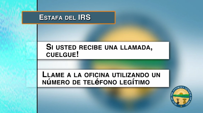 Video de consejo para el consumidor: Cuidado con las estafas de impostores del IRS