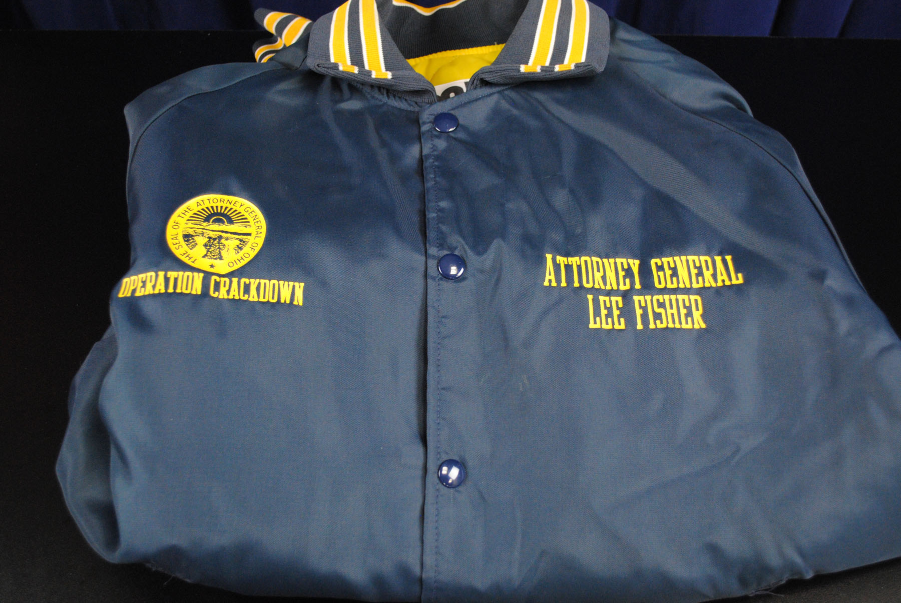 Attorney General Lee Fisher's Operation Crackdown Jacket  