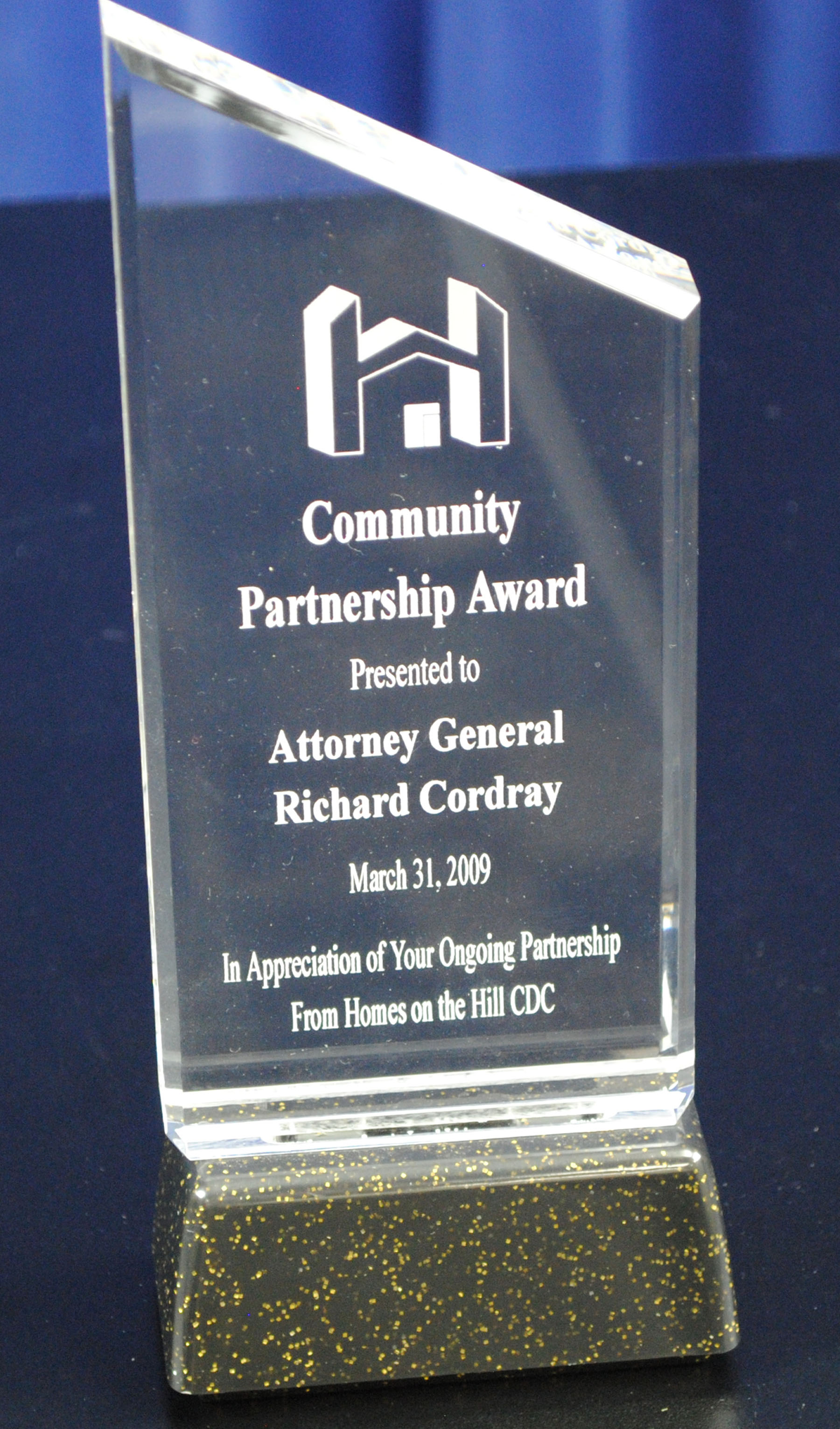 Attorney General Richard Cordray's Community Partnership Award  
