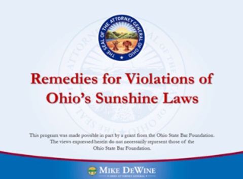Remedies for Violations of Ohio's Sunshine Laws